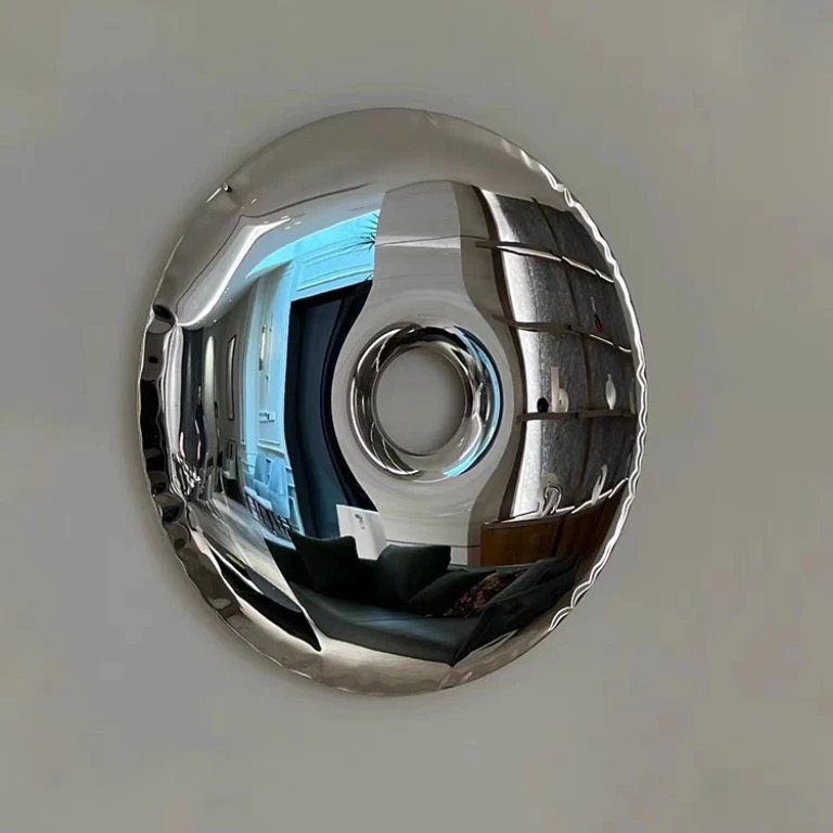 304 Stainless Steel Electroplated Donut Wall Art