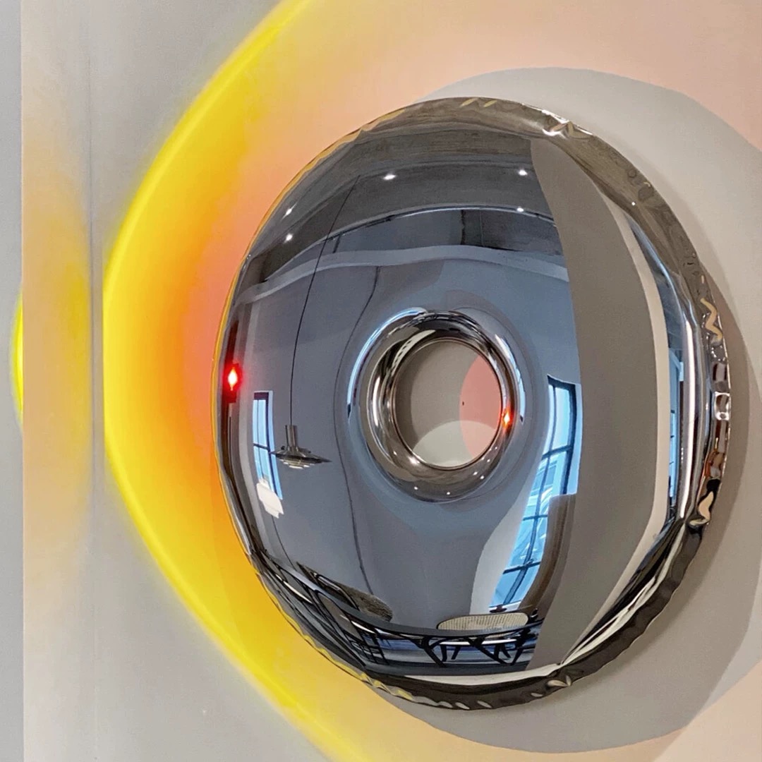304 Stainless Steel Electroplated Donut Wall Art