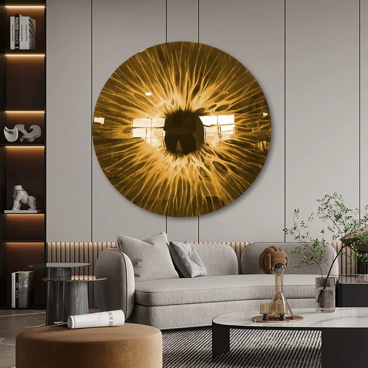 Resin Iris Eye Round Wall Decor