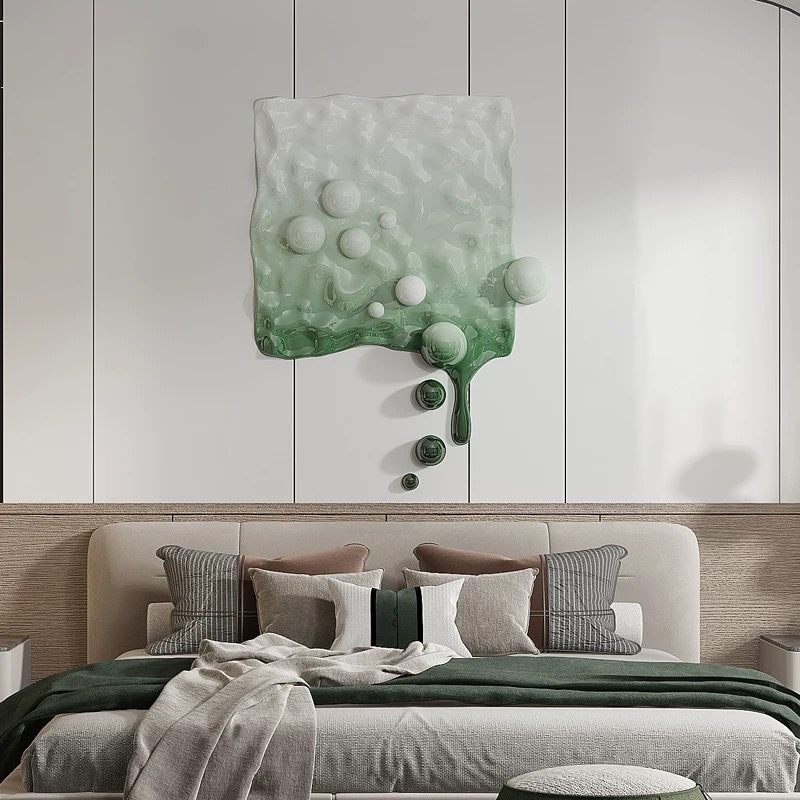 Metal Gradient Drip Bubble Wall Sculpture