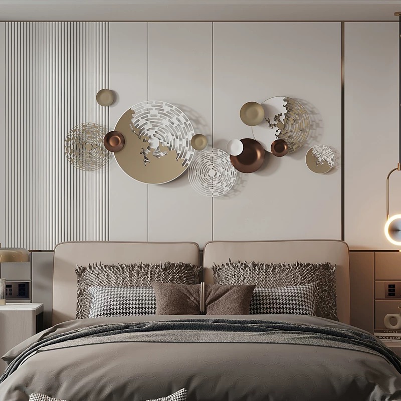 Multi-circle Hollow Metal Combination Wall Art