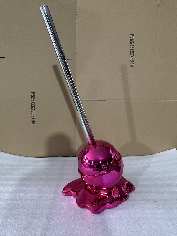 FRP Melting Lollipop Art Sculpture