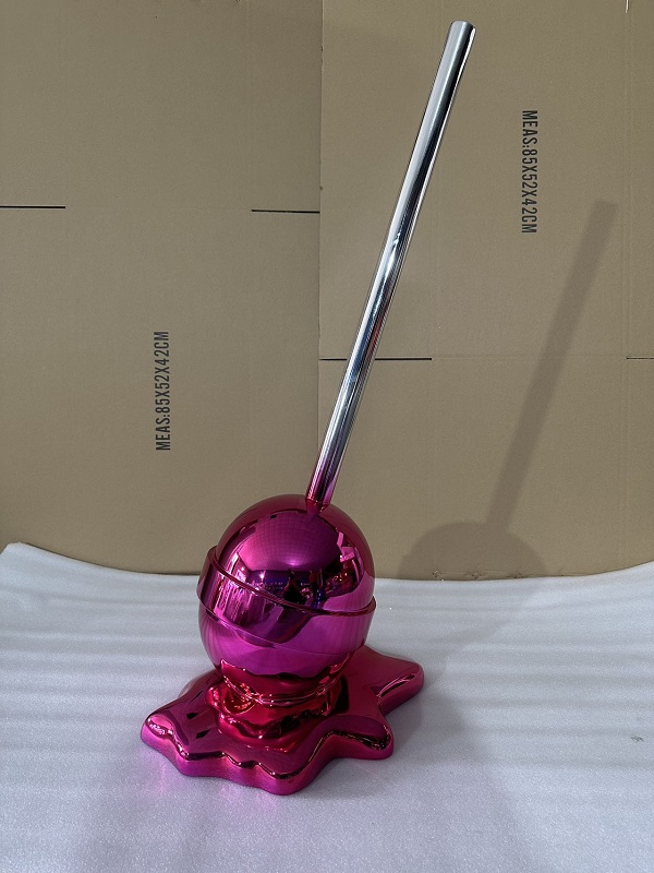 FRP Melting Lollipop Art Sculpture