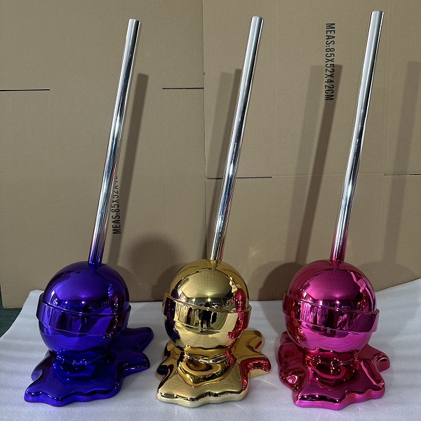 FRP Melting Lollipop Art Sculpture