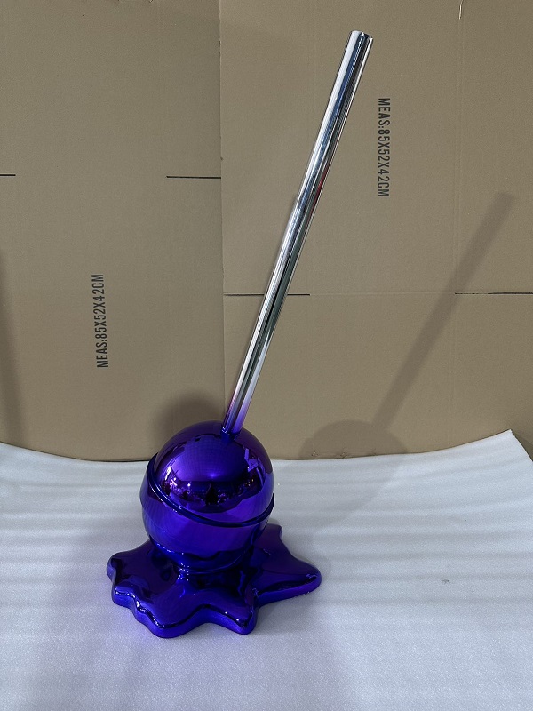 FRP Melting Lollipop Art Sculpture